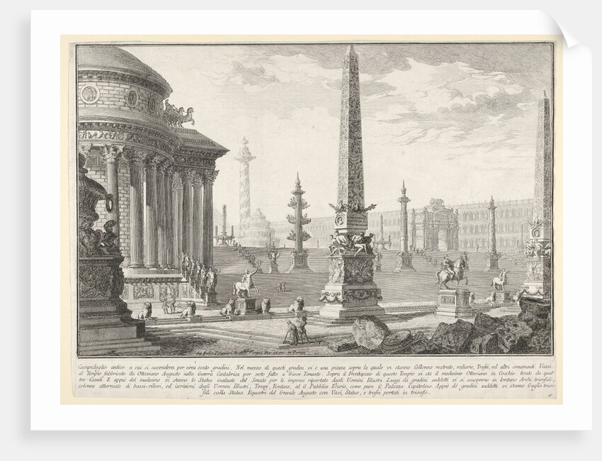 Plate 10: 'The ancient Capitol ascended by approximately one hundred steps […] by Giovanni Battista Piranesi