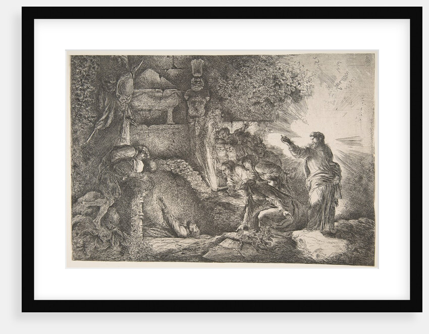 Raising of Lazarus, 1645-1650 by Giovanni Benedetto Castiglione