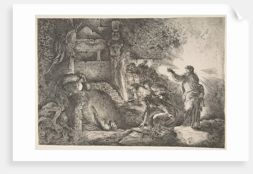 Raising of Lazarus, 1645-1650 by Giovanni Benedetto Castiglione