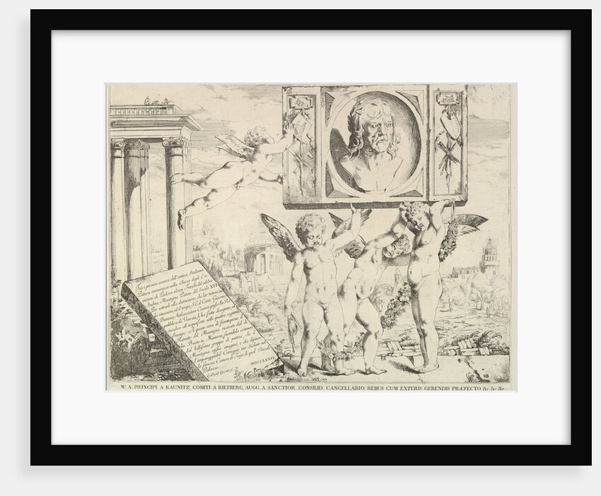 Title page: Homage to Mantegna, from 'The Story of Saints James and Christopher in the Ere…, 1776 by David Giovanni