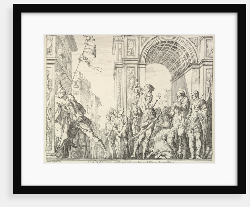 Saint James Cures a Blind Man, from 'The Story of Saints James and Christopher in the Erem…, 1776 by David Giovanni