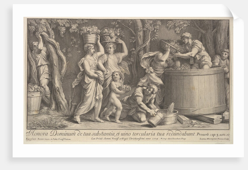 Vintage scene, 1704 by Giovanni Girolamo Frezza