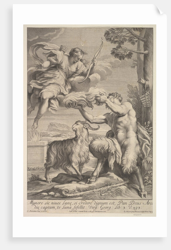 Pan foiled by Diana, 1675-1741 by Giovanni Girolamo Frezza