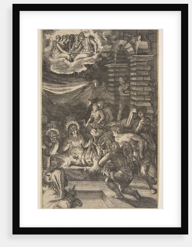 Adoration, ca. 1550-65 by Giulio Bonasone