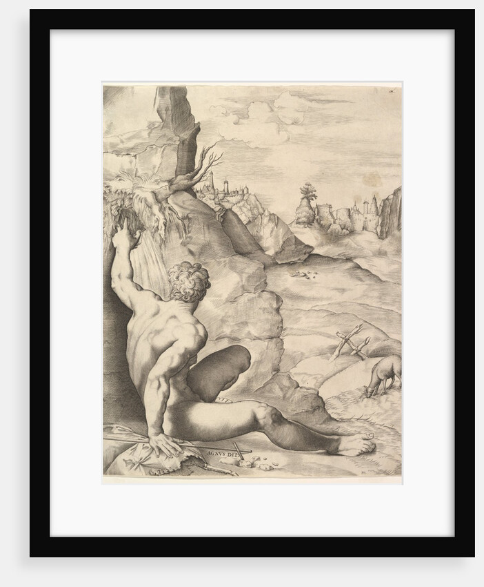 John the Baptist in the Wilderness, ca. 1545-55 by Guilo Sanuto