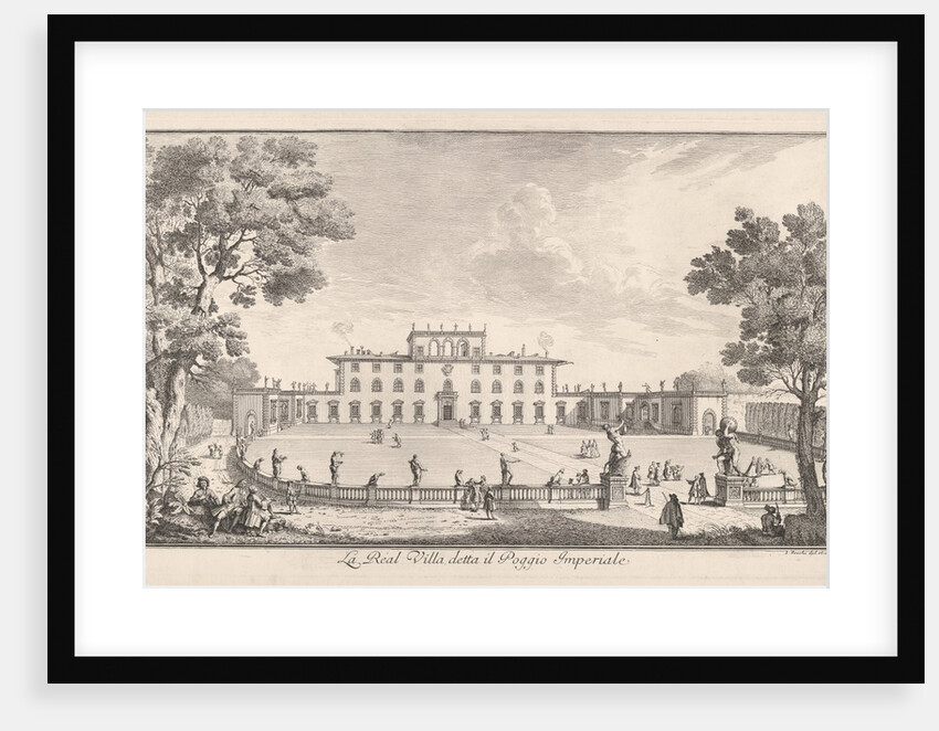 The Royal Villa called il Poggio Imperiale, view…, 1744 by Giuseppe Zocchi