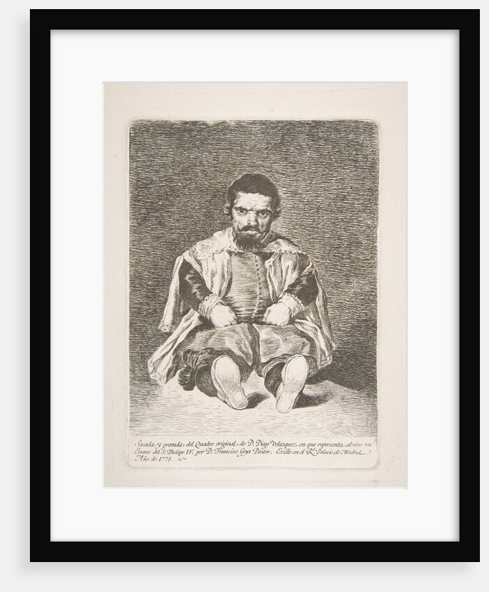 A dwarf known as 'El Primo' after Diego Velázquez, 1778 by Francisco Goya