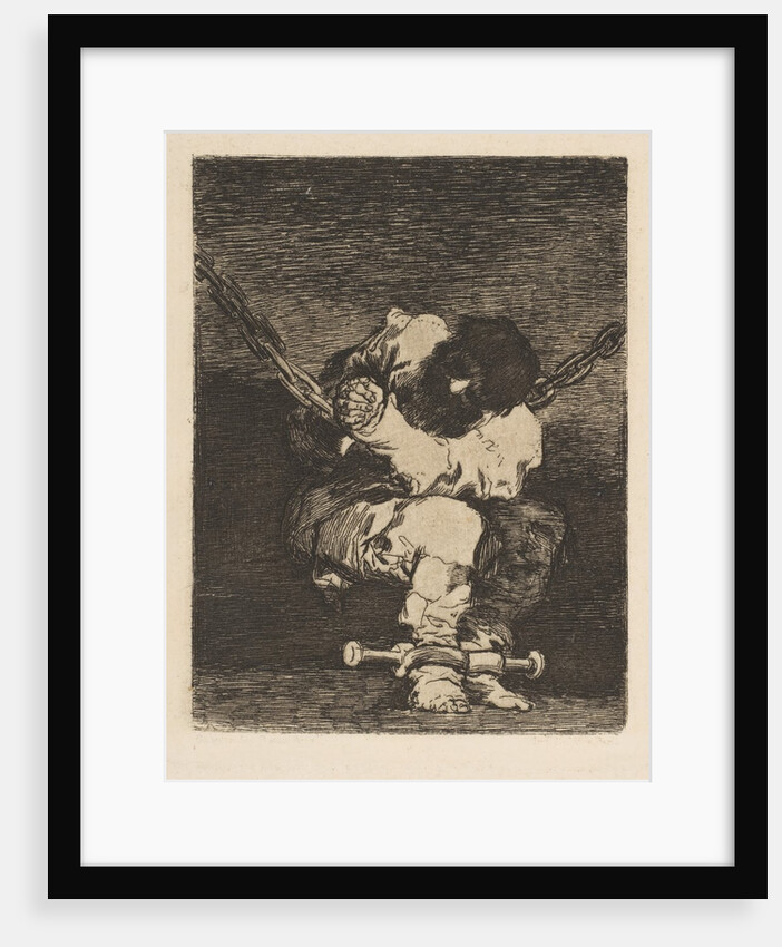 The custody is as barbarous as the crime, ca. 1815 by Francisco Goya