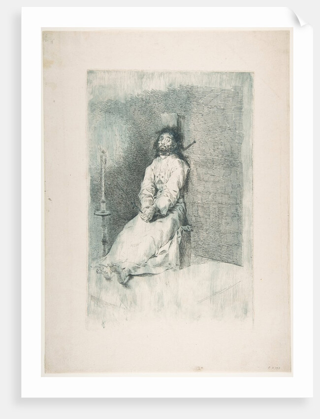 The Garroted Man, ca. 1778-80 by Francisco Goya