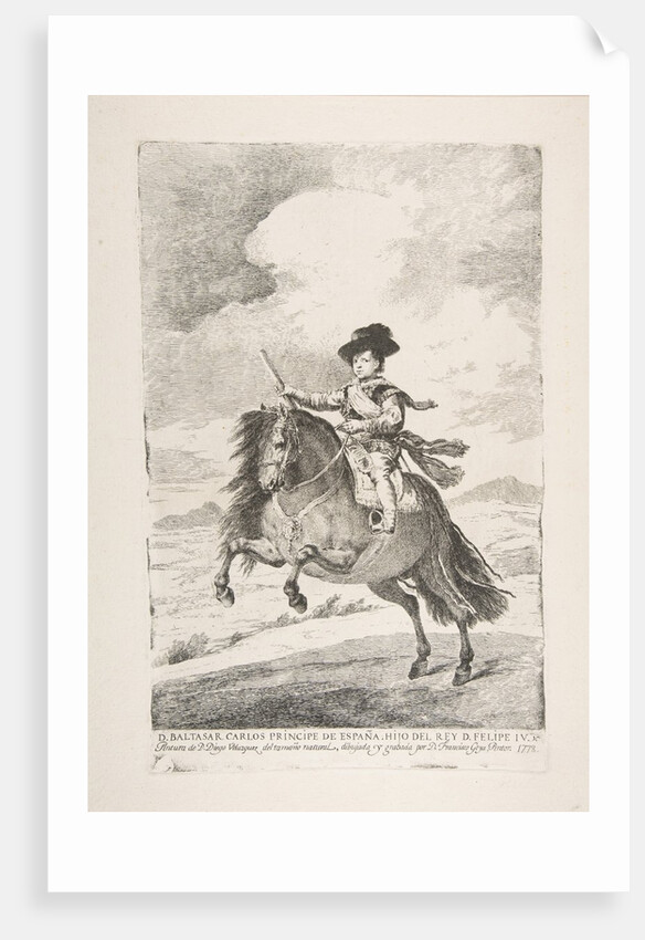 Balthasar Carlos, Prince of Spain and Son of Philip I by Francisco Goya