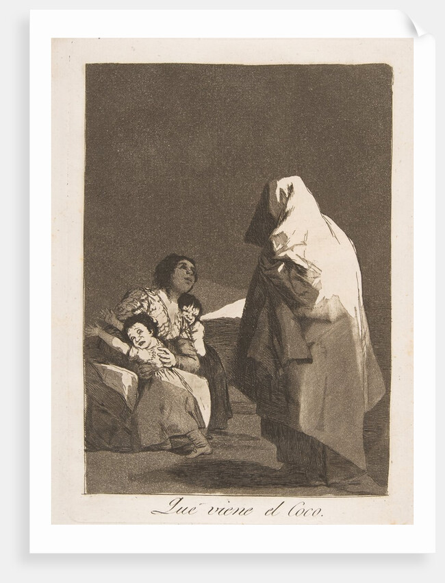 Plate 3 from 'Los Caprichos': Here comes the bogey-man, 1799 by Francisco Goya
