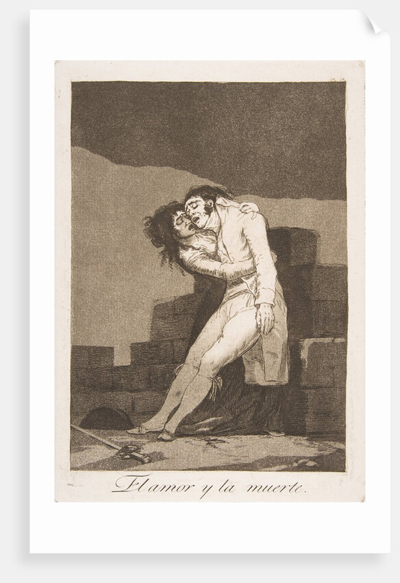 Plate 10 from 'Los Caprichos': Love and death, 1799 by Francisco Goya