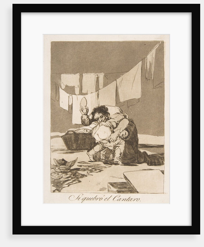 Plate 25 from 'Los Caprichos': If he broke the pot, 1799 by Francisco Goya