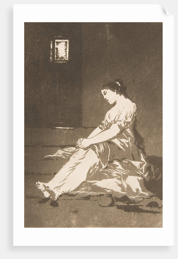Plate 32 from 'Los Caprichos':Because she was susceptible, 1799 by Francisco Goya