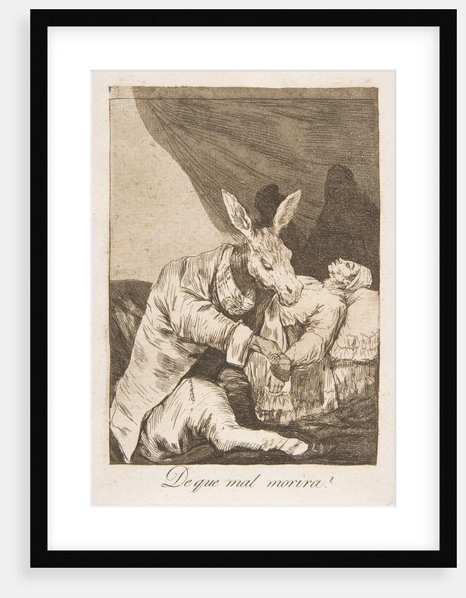 Plate 40 from 'Los Caprichos': Of what ill will he die?, 1799 by Francisco Goya