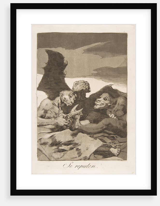 Plate 51 from 'Los Caprichos': They spruce themselves up, 1799 by Francisco Goya