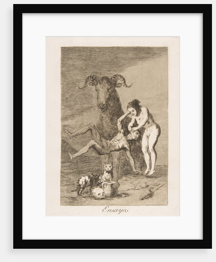 Pllate 60 from 'Los Caprichos': Trials, 1799 by Francisco Goya