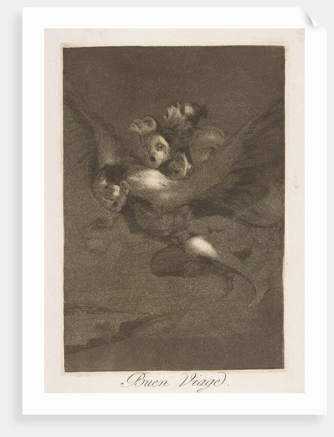 Plate 64 from 'Los Caprichos': Bon voyage, 1799 by Francisco Goya