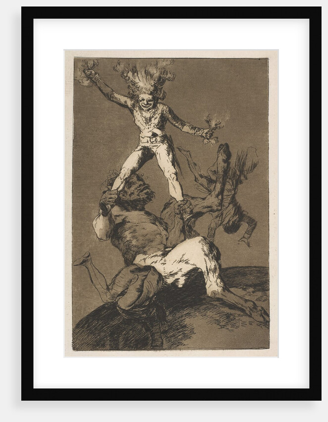 Plate 56 from 'Los Caprichos':To rise and to fall, 1799 by Francisco Goya