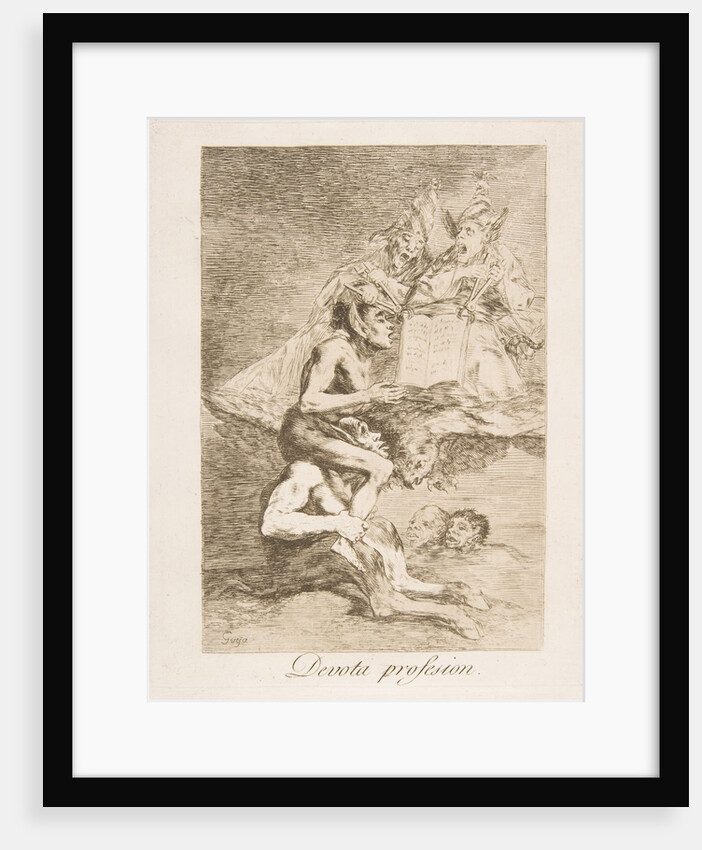 Plate 70 from 'Los Caprichos': Devout Profession, 1799 by Francisco Goya