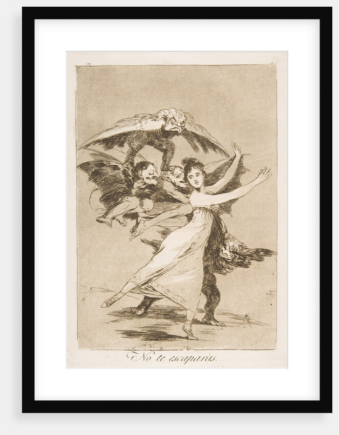 Plate 72 , from 'Los Caprichos': You will not escape, 1799 by Francisco Goya