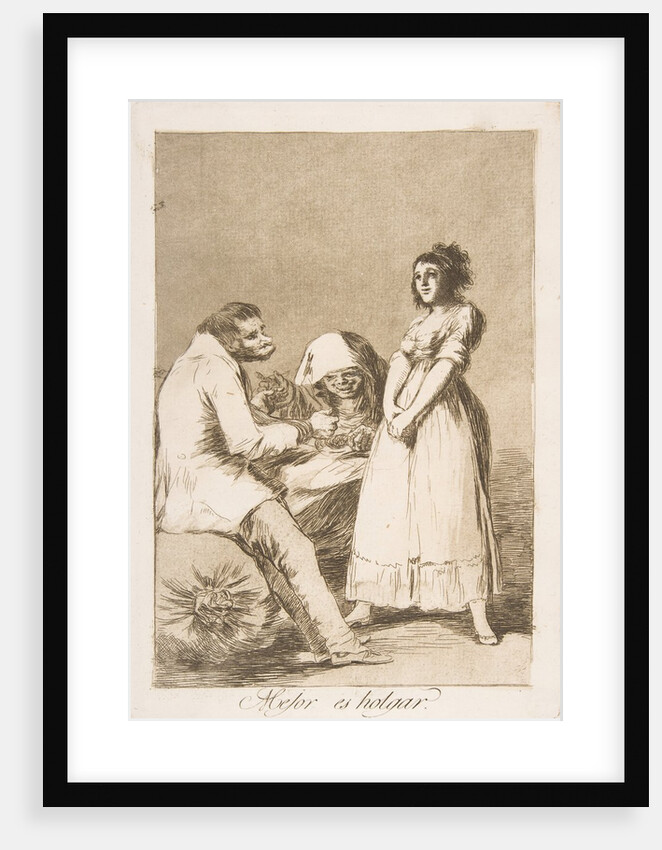 Plate 73 from 'Los Caprichos': It is better to be lazy, 1799 by Francisco Goya