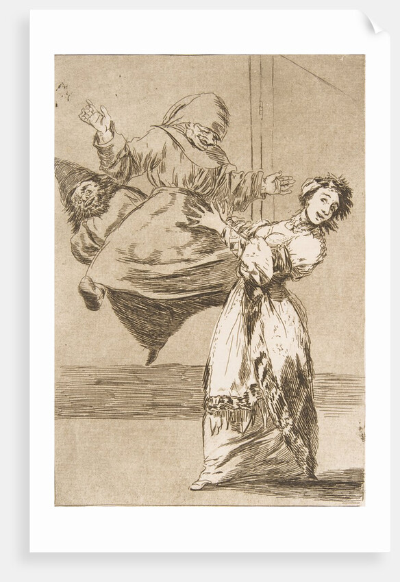 Plate 74 from 'Los Caprichos': Don't scream, stupid, 1799 by Francisco Goya