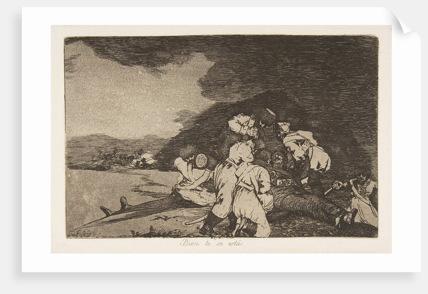 Plate 6 from 'The Disasters of War': 'It ser…, 1810 by Francisco Goya