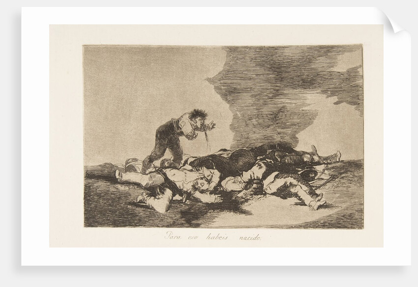 Plate 12 from 'The Disasters of War': 'This …, 1810 by Francisco Goya