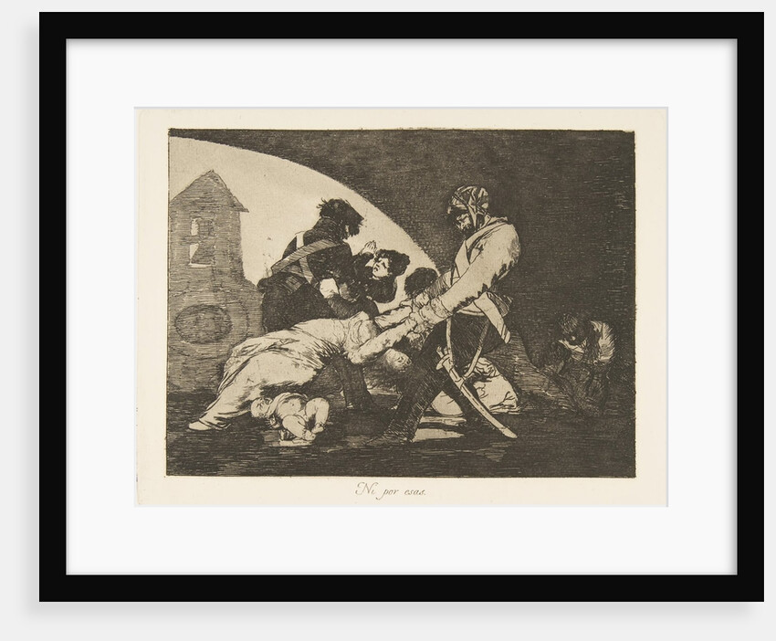 Plate 11 from 'The Disasters of War': 'Neither do these. by Francisco Goya