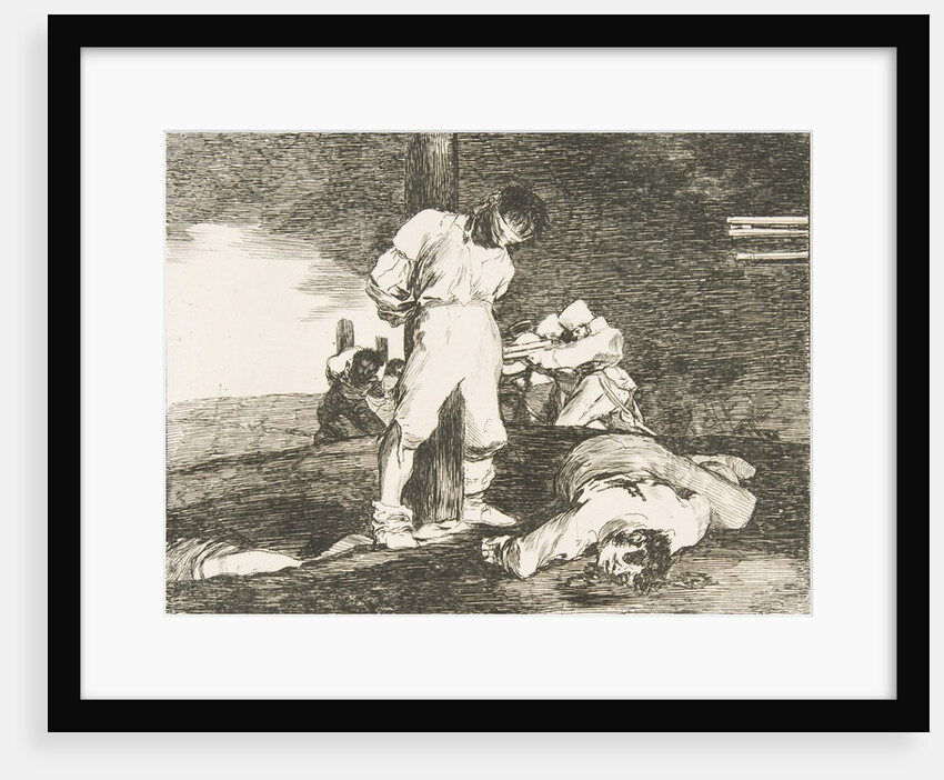 Plate 15 from 'The Disasters of War': 'And there is no help.'…, 1810 by Francisco Goya