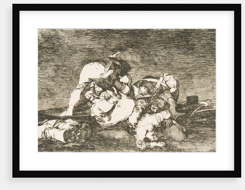 Plate 10 from 'The Disasters of War': 'Nor do these. by Francisco Goya