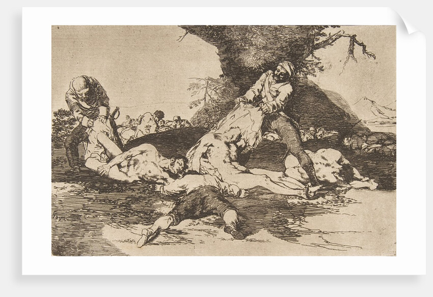 Plate 16 from 'The Disasters of War': 'They …, 1810 by Francisco Goya