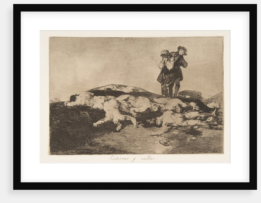 Plate18 from 'The Disasters of War': 'Bury…, 1810-20, published 1863 by Francisco Goya