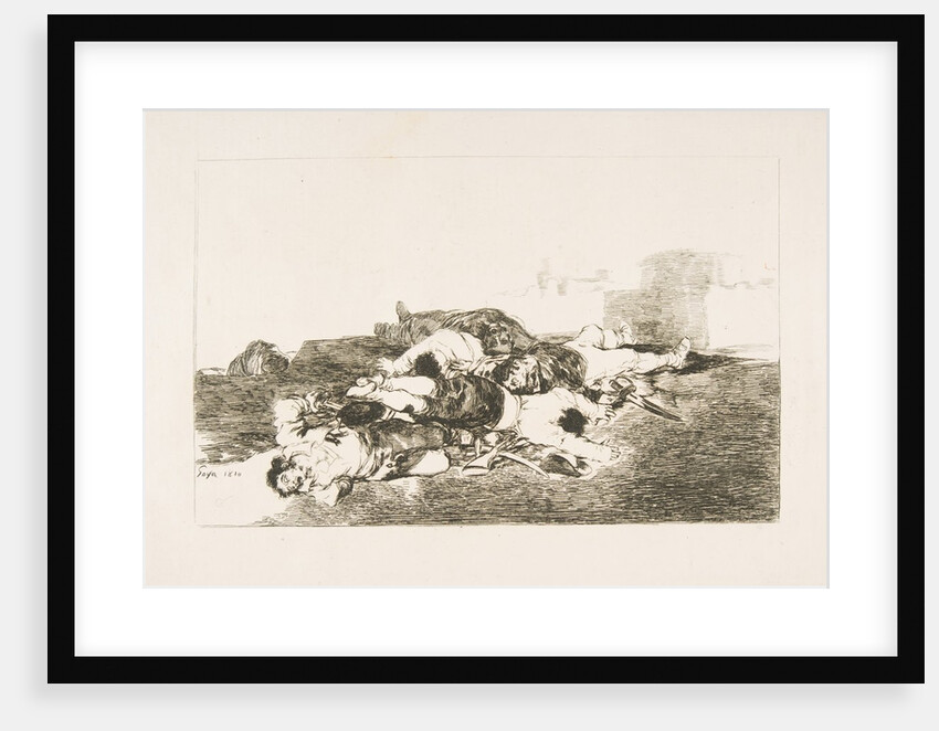Plate 22 from 'The Disasters of War': 'Even worse. by Francisco Goya