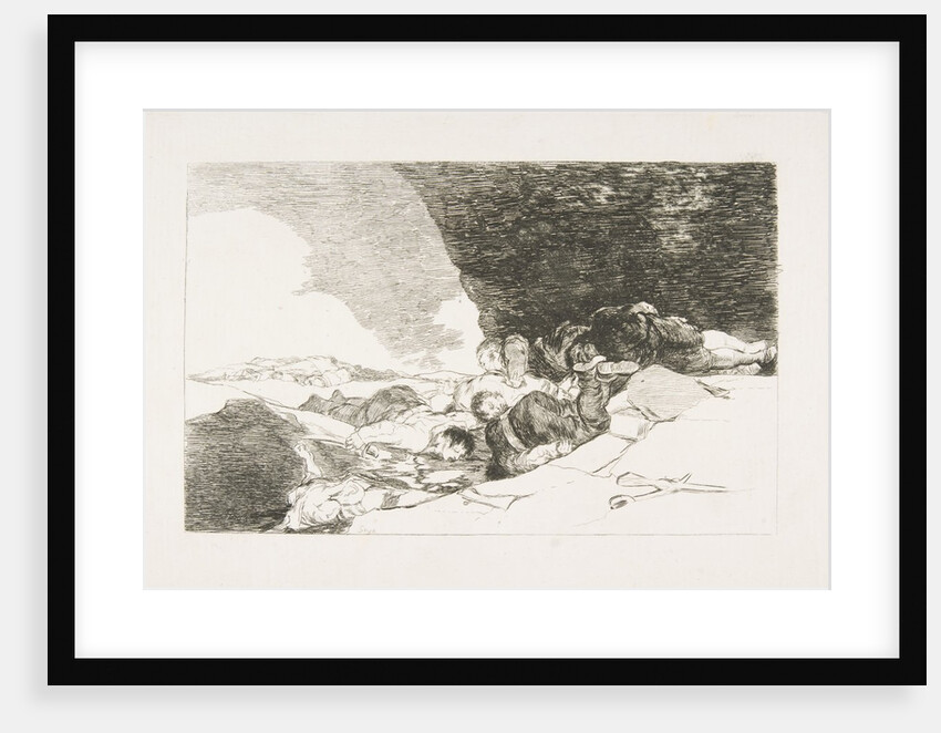 Plate 23 from 'The Disasters of War': 'The Same Elsewhere. by Francisco Goya