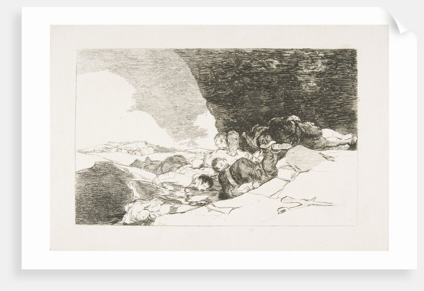 Plate 23 from 'The Disasters of War': 'The Same Elsewhere. by Francisco Goya