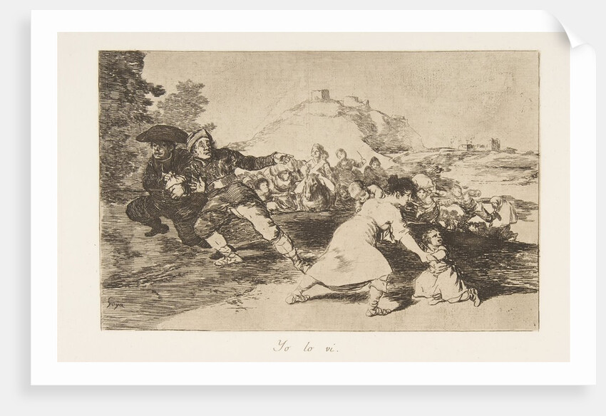 Plate 44 from 'The Disasters of War': 'I saw…, 1810 by Francisco Goya