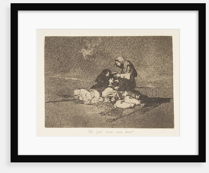 Plate 59 from 'The Disasters of War': 'Wh…, 1811-12 by Francisco Goya