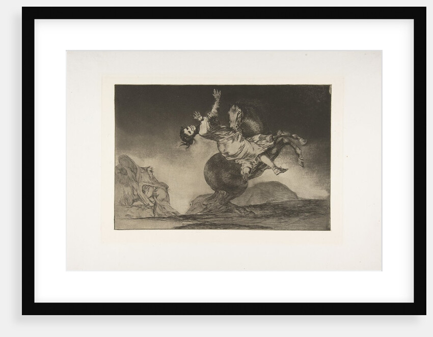 Plate 10 from the 'Disparates': The horse abductor, ca. 1816-23 by Francisco Goya