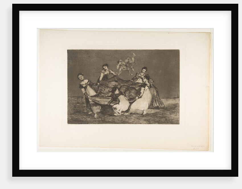 Plate 1 from the 'Disparates': Feminine folly., ca. 1816-23 by Francisco Goya