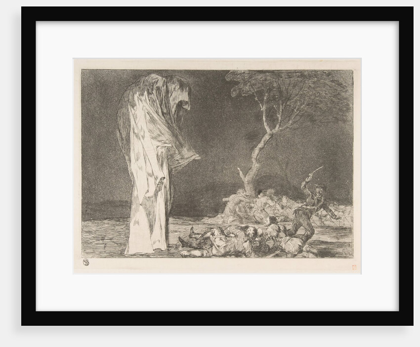 Plate 2 from the 'Disparates': Folly of Fear, ca. 1816-23 by Francisco Goya