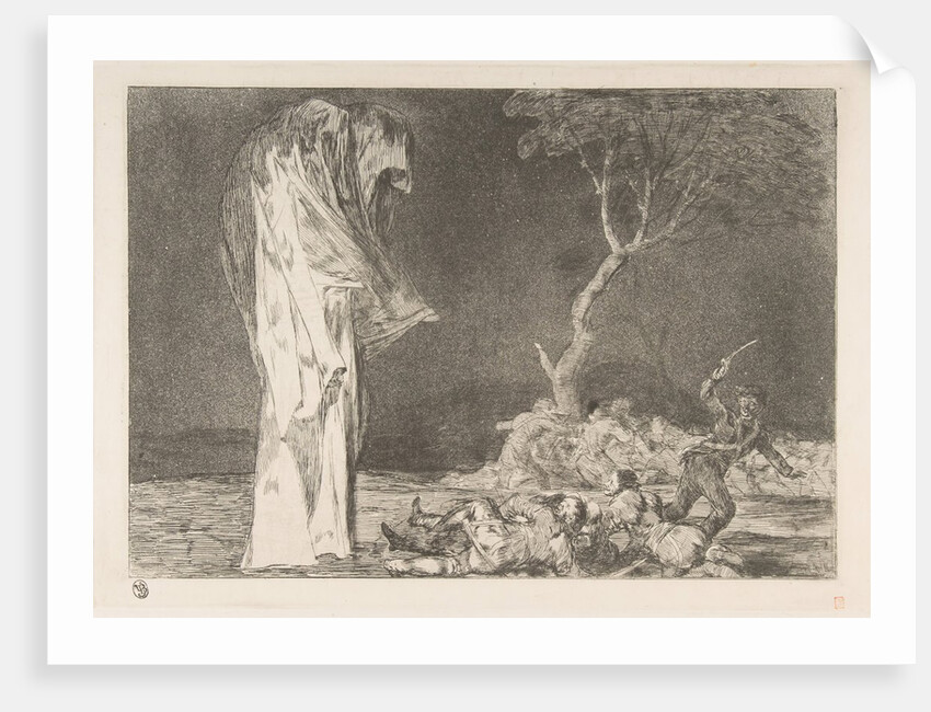 Plate 2 from the 'Disparates': Folly of Fear, ca. 1816-23 by Francisco Goya