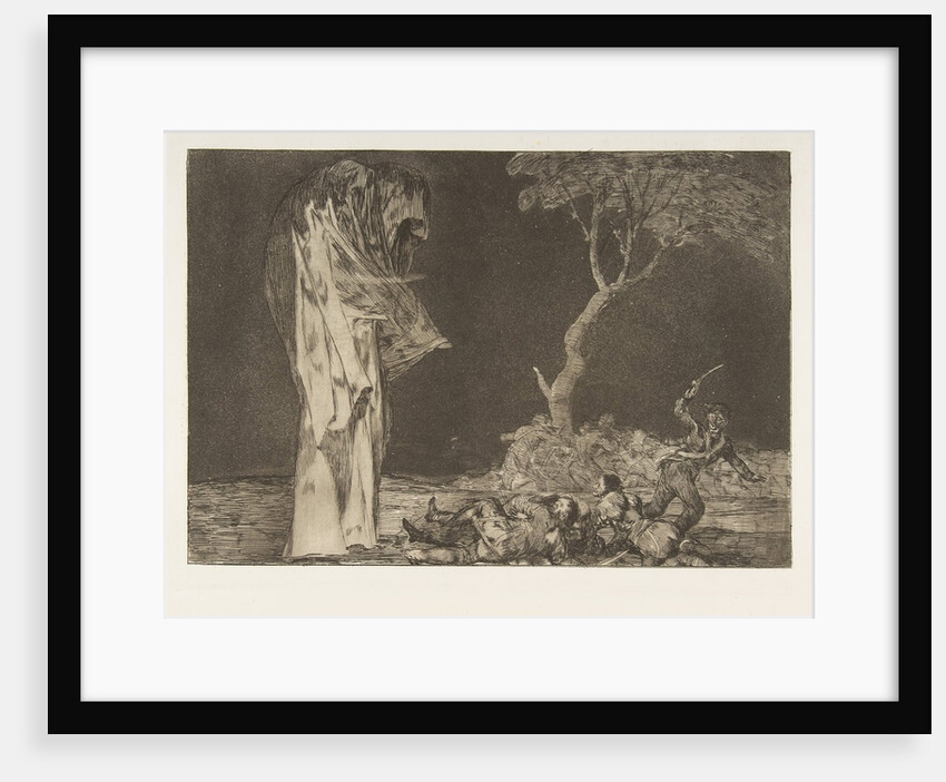 Plate 2 from the 'Disparates': Folly of Fear, ca. 1816-23 by Francisco Goya