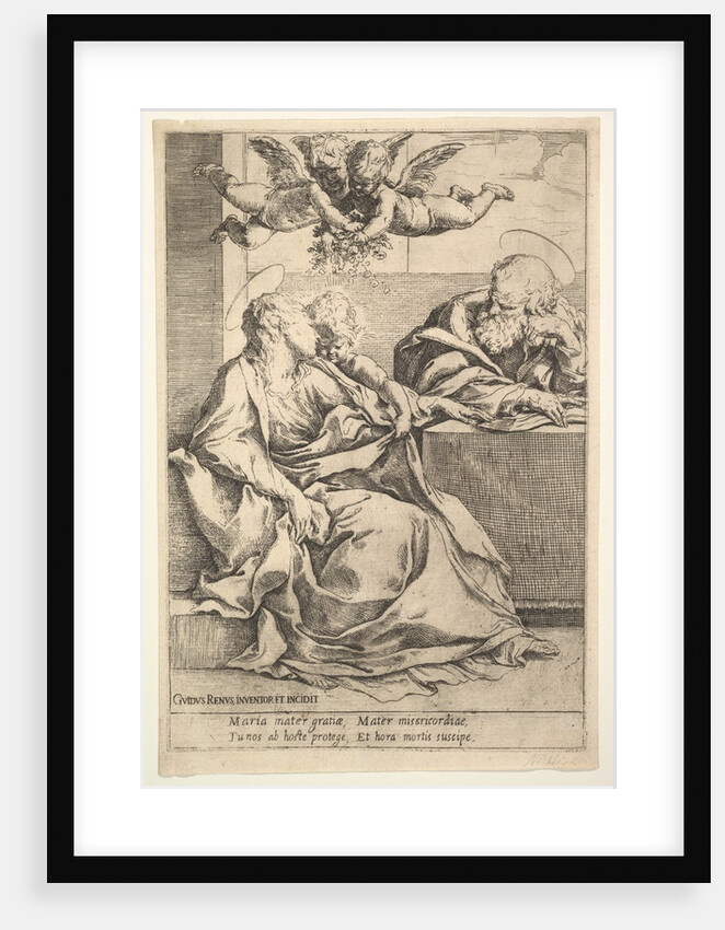 The Holy Family with Two Angels by Guido Reni