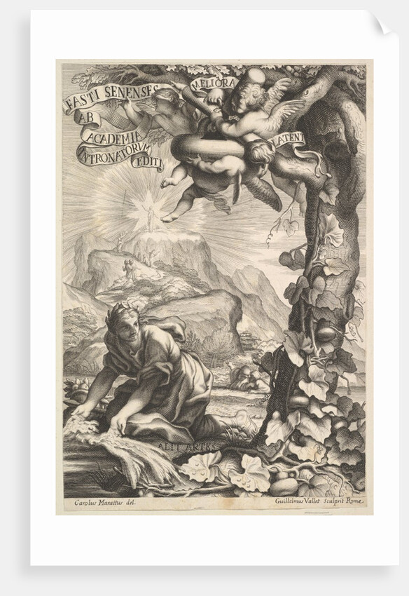 Frontispiece of Fasti Senenses, 1645-1704 by Guillaume Vallet