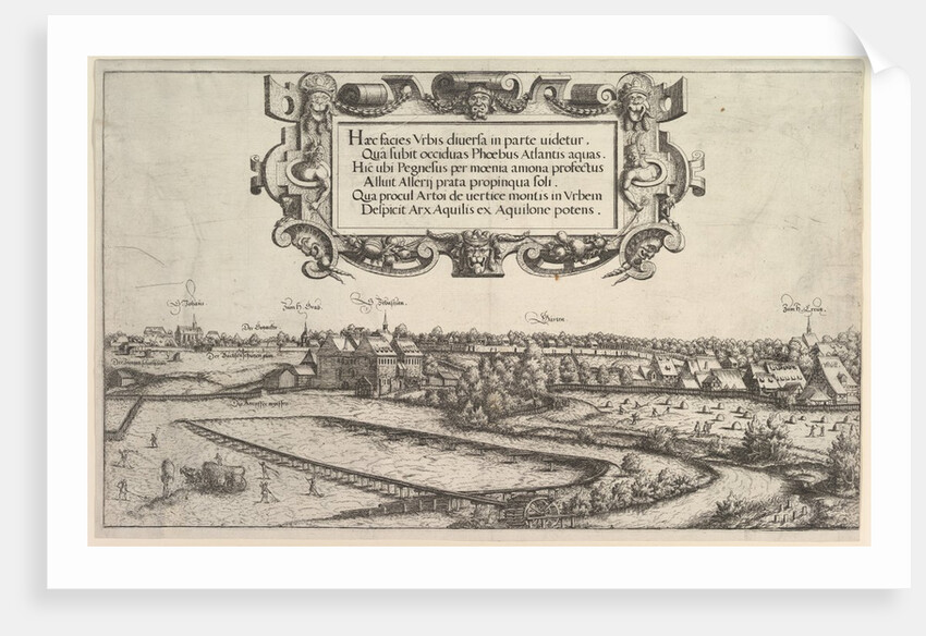 View of Nuremberg from the West, 1552 by Hans Sebald Lautensack