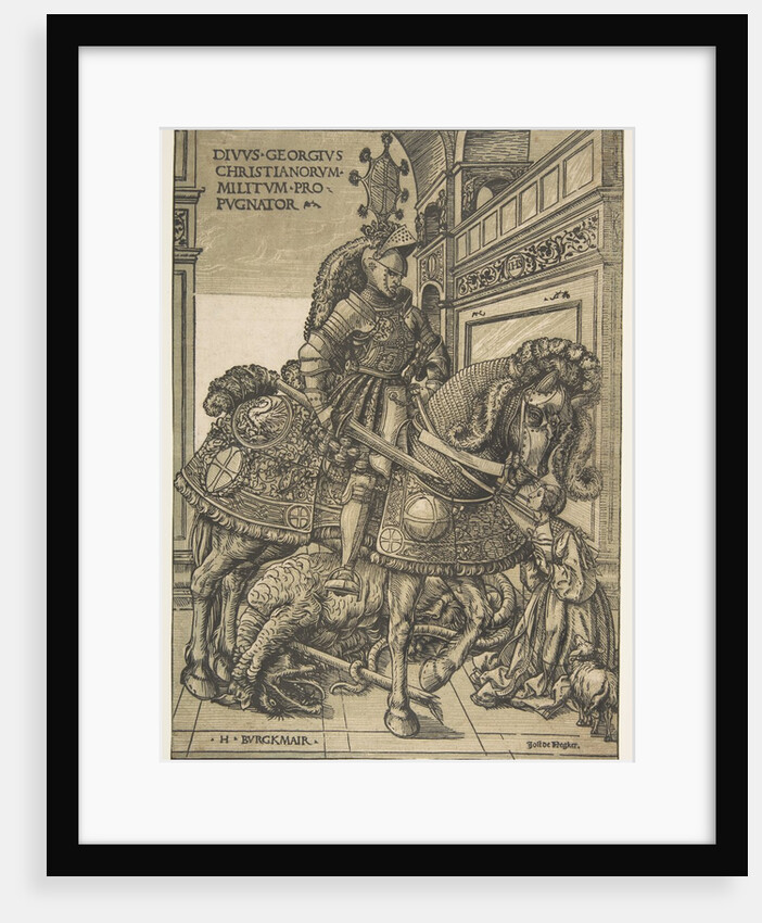 Saint George on Horseback, 1508/1518 by Hans Burgkmair