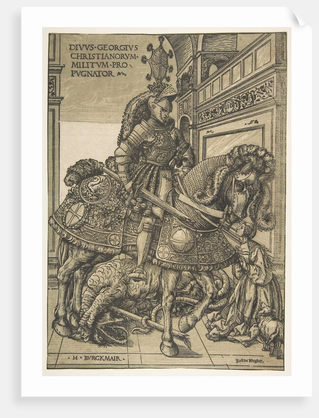Saint George on Horseback, 1508/1518 by Hans Burgkmair