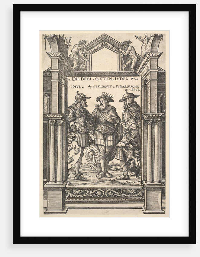 The Three Jewish Heroes, from Heroes and Heroines, 1516 by Hans Burgkmair